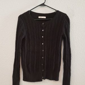 Never worn Old Navy black cable knit cardigan